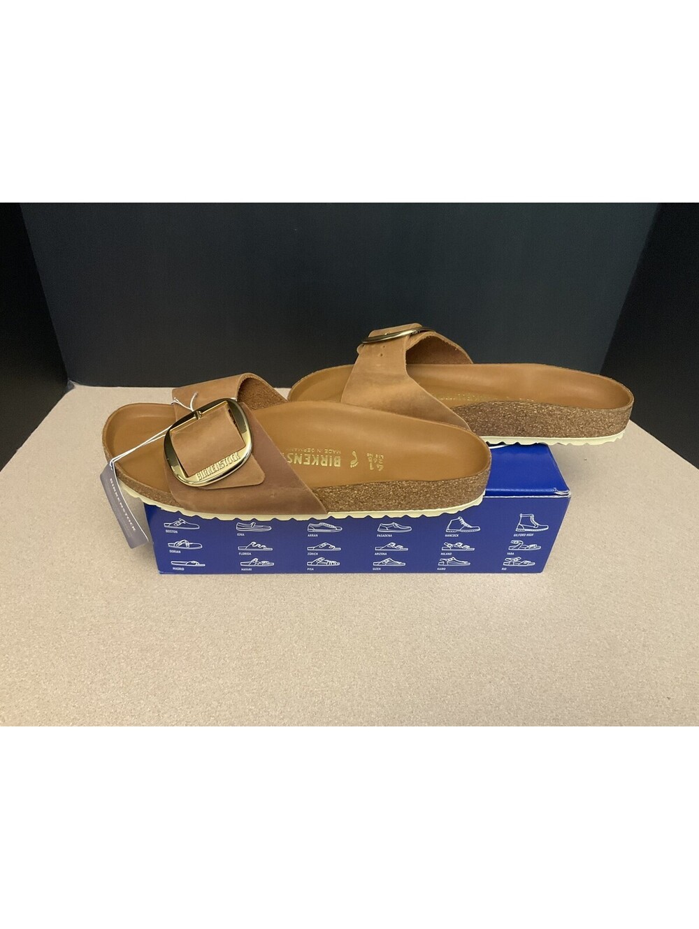 New! Womens Birkenstock Madrid Big Buckle Leather Sandals. Size 41-US 10 Narrow